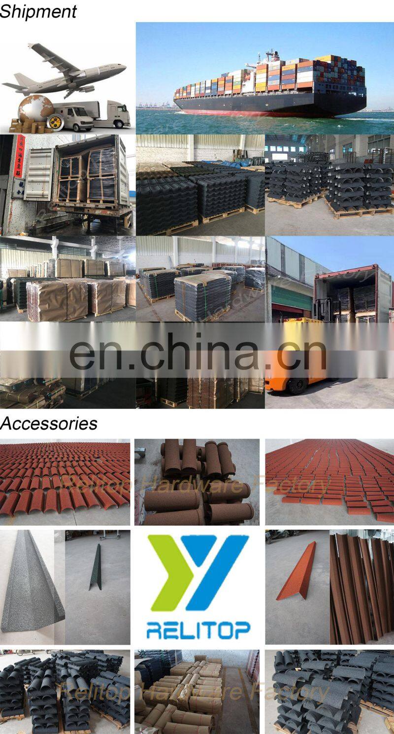 Sand Chip Coated House Roof Stone Tiles Cheap Building Materials