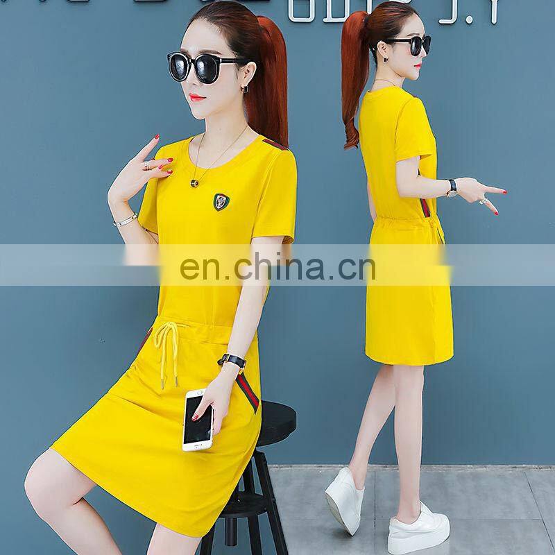 Manufacturers wholesale waist dress loose casual sports bag hip skirt plus size women's S-5XL