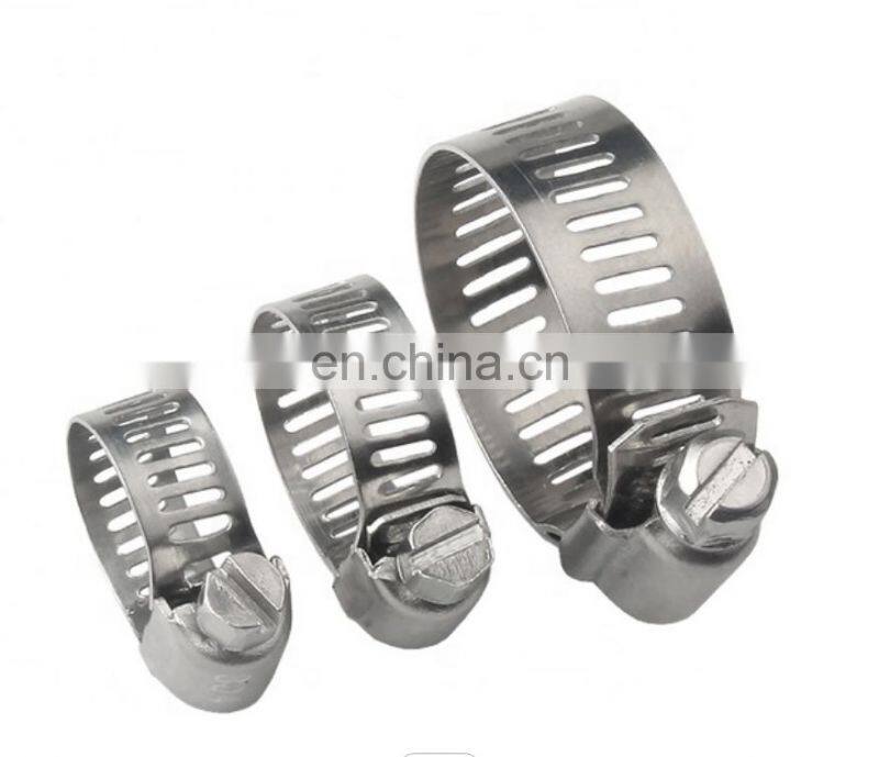 Factory Price Worm Gear Clamp American Type Clip Hose Clamp Stainless Steel Hose Clip