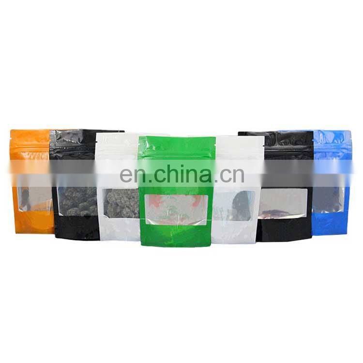 Naturally Infused plastic window zip lock mylar bags edibles smell proof bags edible packaging