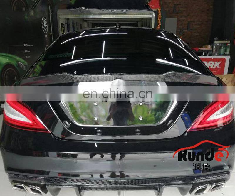 Runde Auto Car Modification Body Parts Carbon Fiber Vorsteiner Style Spoiler Suitable For 2013-2017 Mercedes-Benz CLS350 spoiler