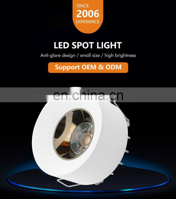 Trending Manufacturer Anti Glare Housing Office Down Lamp Ceiling COB 12Watt LED Spotlight