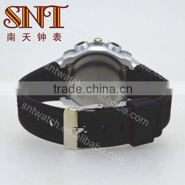 Hot sale plastic watch with black strap