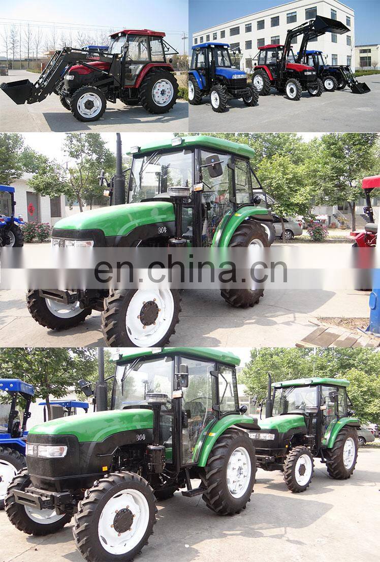 New tractor price list 4WD drive 80 hp farm tractor /agrimotor/agriculture wheel tractor with front end loader
