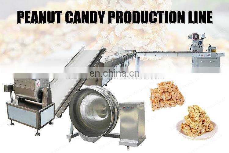 granola bar cutting Hot Sale Cereal Bar Peanut Candy Production Line Include Cutter Pressing Packing Machine