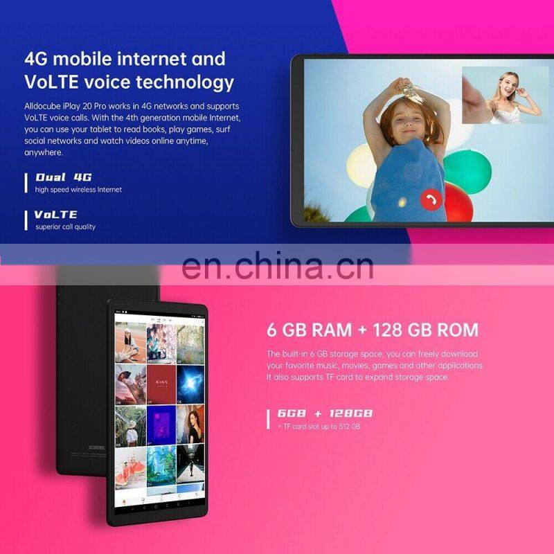 ALLDOCUBE iPlay 20 Pro 4G Call Tablet 10.1 inch 6GB+128GB Android 10 Support Google Play