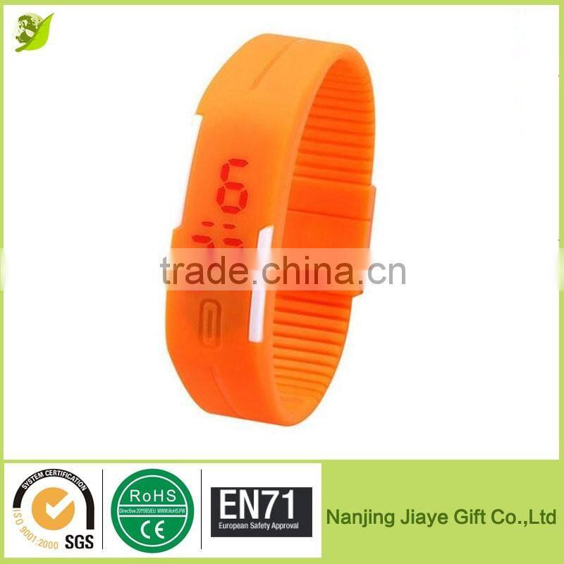 Waterproof Touch Screen Silicone Led Slap Watch