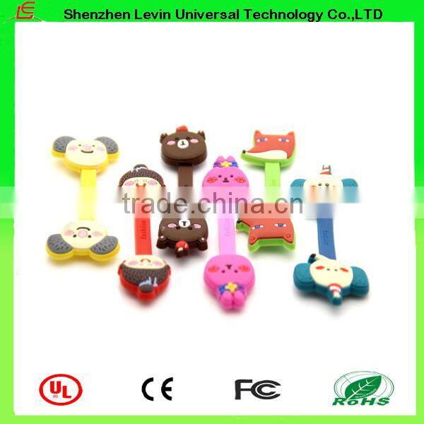 Factory Cheap Price Wholesale Lovely Wire Cartoon Data Cable