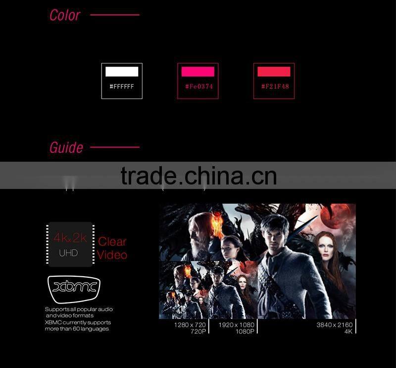 Quad Core UHD 4K*2K X2 Allwinner H3 1GB RAM 8GB ROM OTT Android TV BOX