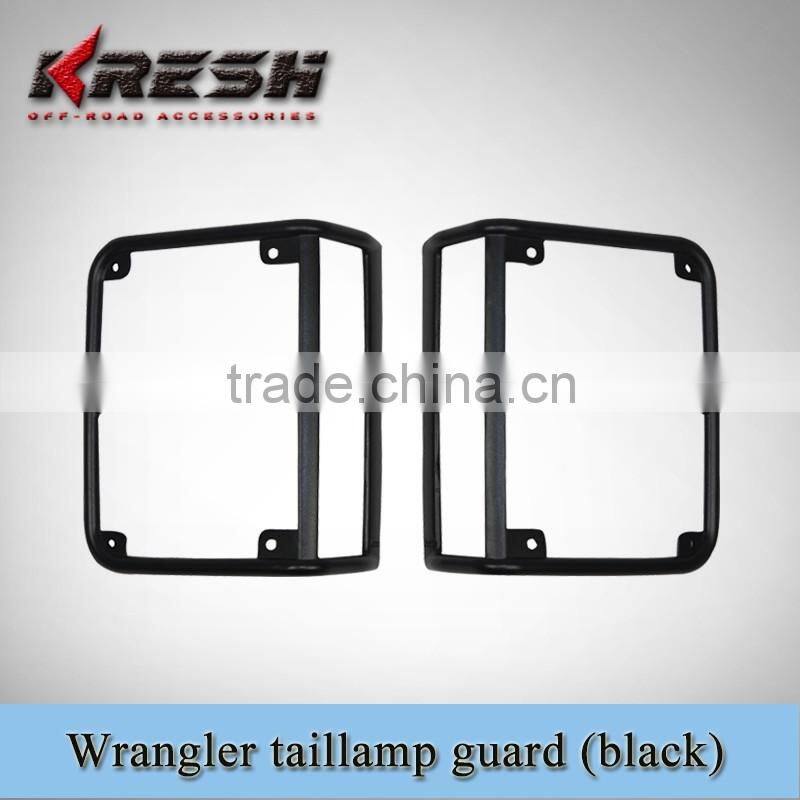 KRESH Brand untility 4x4 SUV Auto wrangler jk taillamp guard for wrangler JK 2007-2015 with black and chrome color
