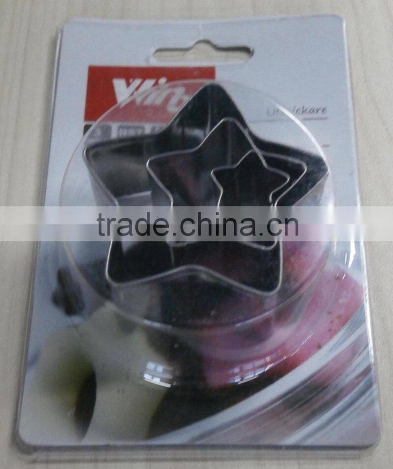 DIFFERENT SHAPE & SIZE S/S COOKIE CUTTER MOULD WITH BLISTER CARD