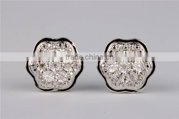 latest AAA Zircon 925 silver earring