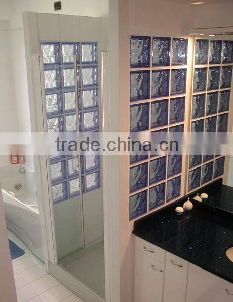 Decorative clear glass brick and block