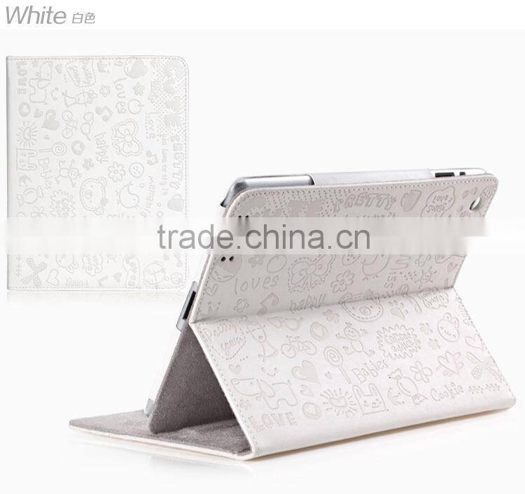 Hot selling high quality Cute stand leather case for ipad Air