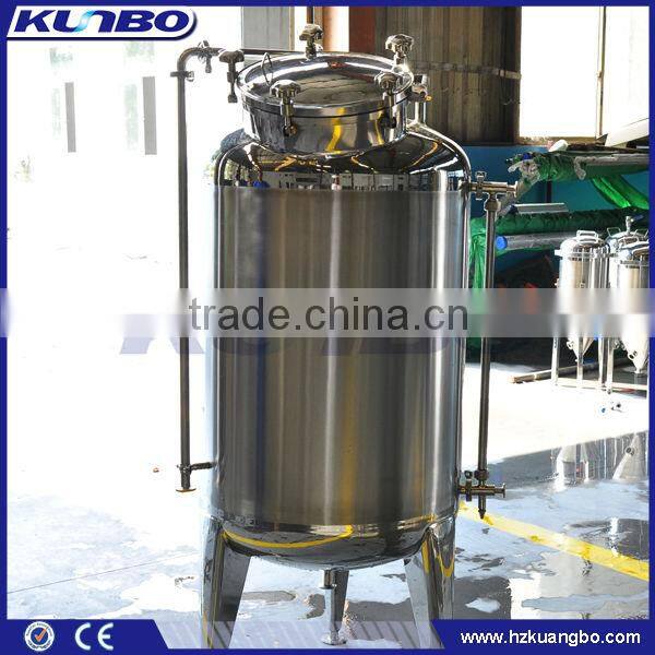 polishing sanitary beer storage tank
