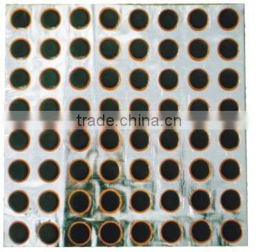 Tube Tubeless Tire Repairs Patches Black Color With Orange Base