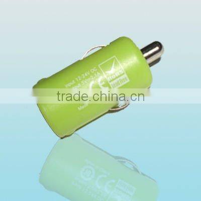 5V 500mA min usb car charger with 1 usb port
