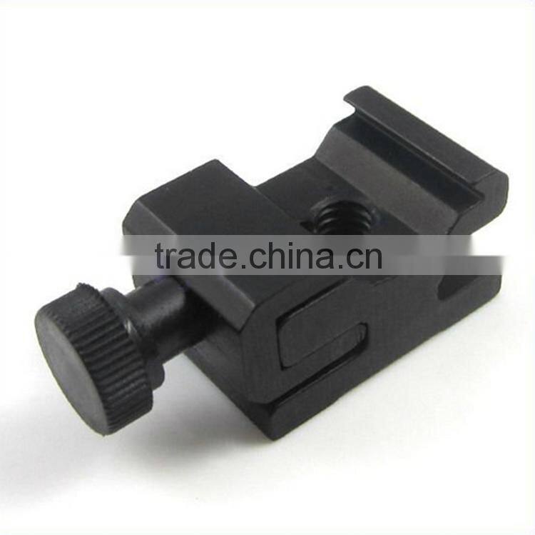 1/4 Screw Flash hot and cold shoe Mount adapter for LED Flash Light photography studio Light