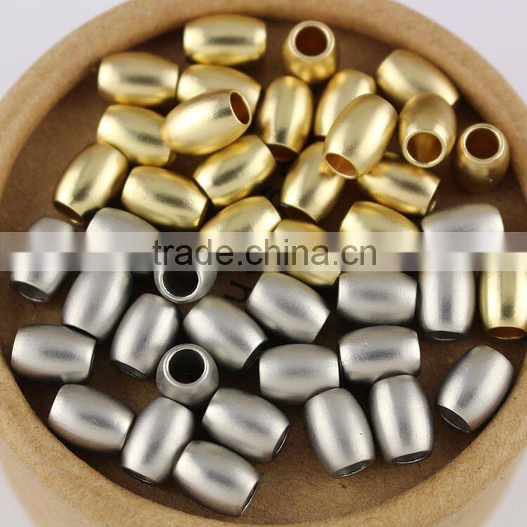 JS1213 High Quality Matte Metal Gold Silver Rondelle Spacer Beads,Dull Polish Matt Spacer Beads