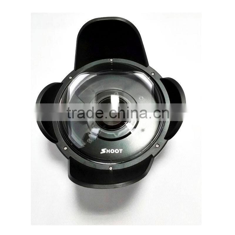 NEW SHOOT dome for Xiaoyi Sports Camera Underwater+ Float Monopod+ Shoot Pouch