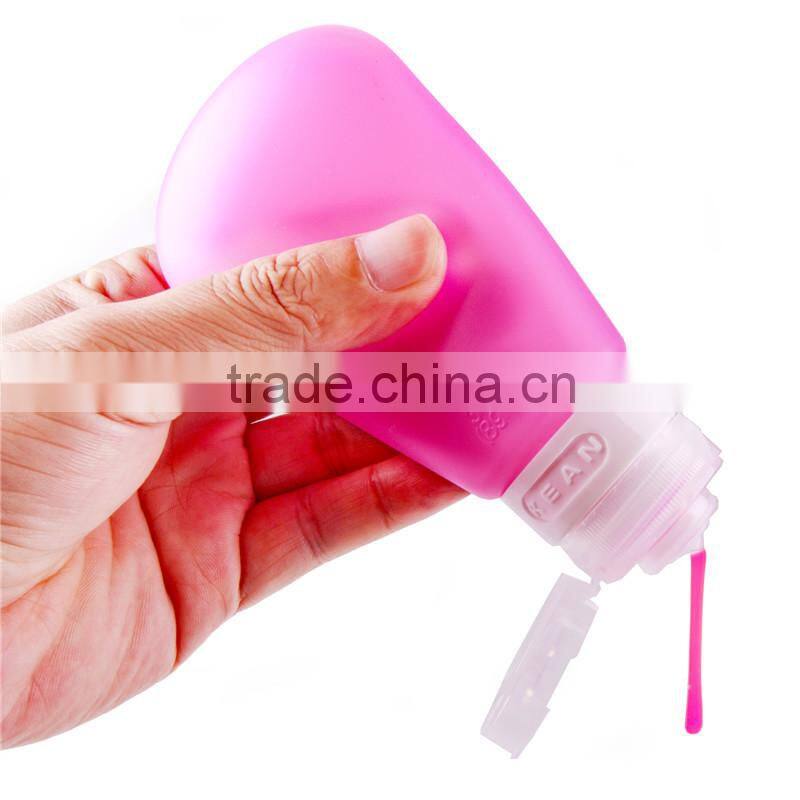 smal silicone travel empty cosmetic bottle