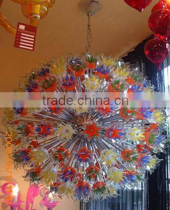 Modern orange glass pendant lamp, Hand Blown glass pendant light for chandelier RT8021-3