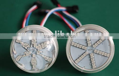 60mm new product led 36pcs smd2835 rgb led pixel point light led amusement light for park rides