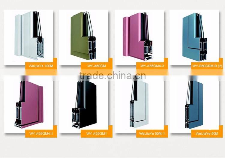 Commercial aluminium frame single glass swing door