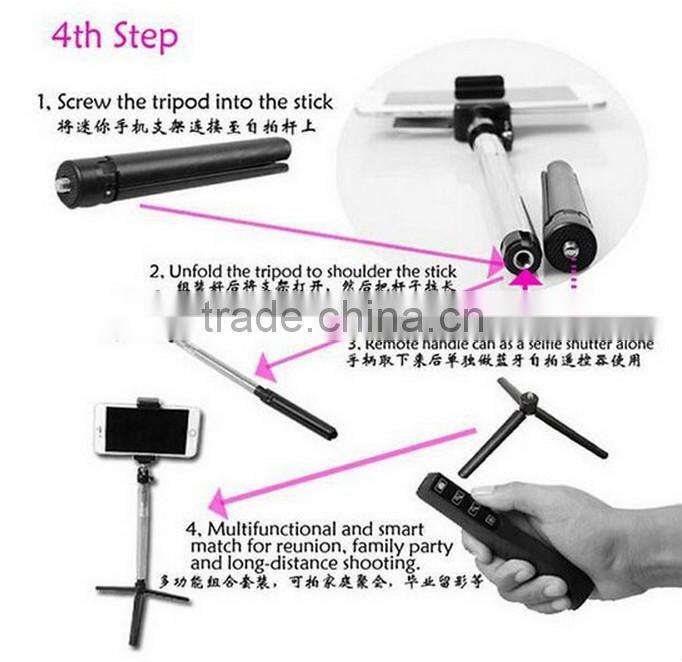 Multifunctional Wireless Zoom Bluetooth Selfie Stick Monopod