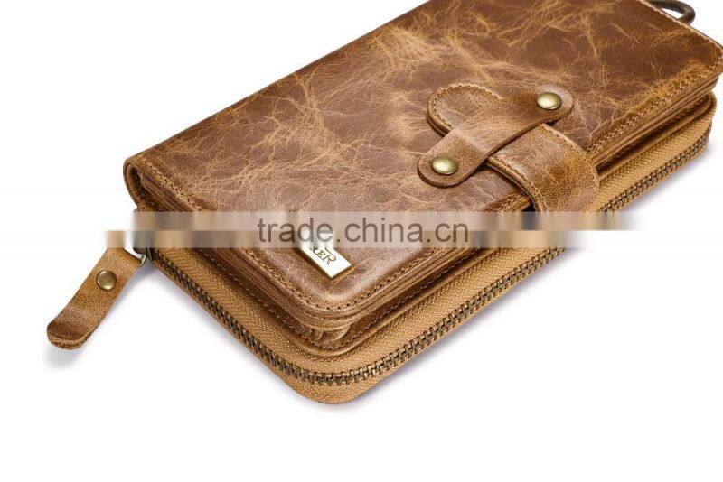 Icarer Genuine Leather Classical Clutch Wallet Bag MT-5508