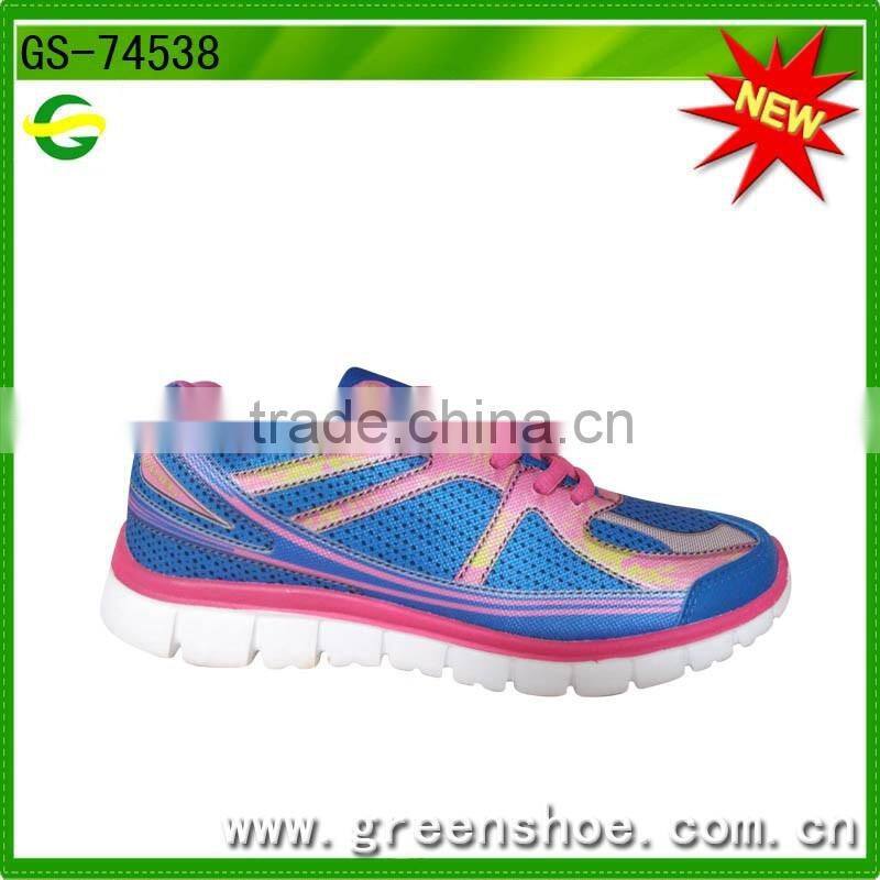 mesh Material Nice Design Black Flats Women Sport Shoes