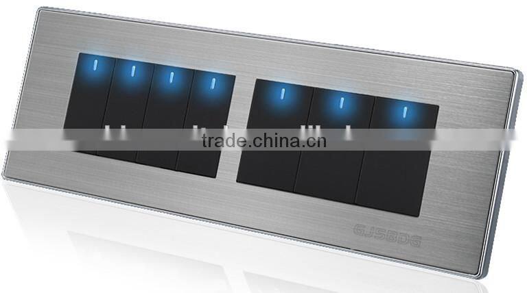 New concept design elements from China 7 gang 1 way switch