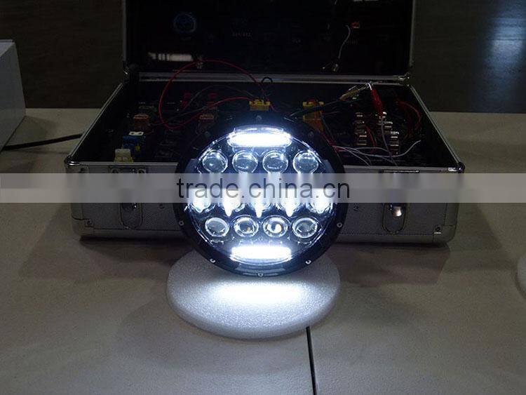 BJ-HL-016 Highly Recommended Waterproof 7" Projector Daymaker LED Light Round Motorcycle Headlight 75W for Harley