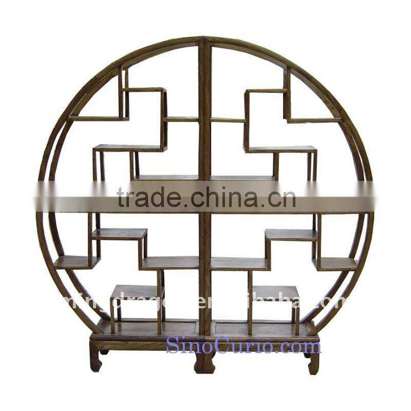 chinese antique wooden pair dispaly shelf