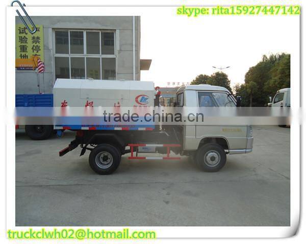 FORLAND mini garbage collector truck , cheap price 1m3 hook lift garbage truck