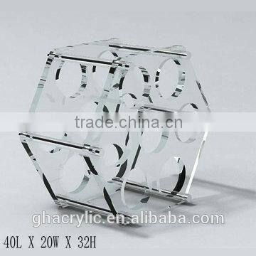 GH-RZ258 Shenzhen Guihe factory direct sale cheap acrylic wine display rack wholesale bottle rack / holder