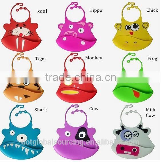 Silicone Baby Bib Infant Saliva Towels