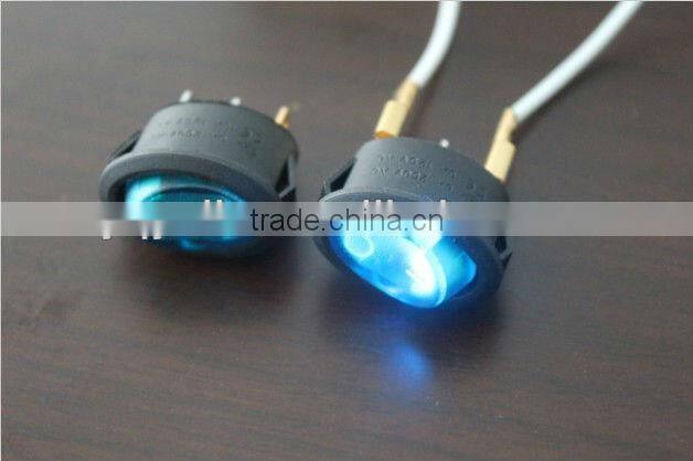 YL3-11 yellow 3 metal pole on off round 125v rocker switch