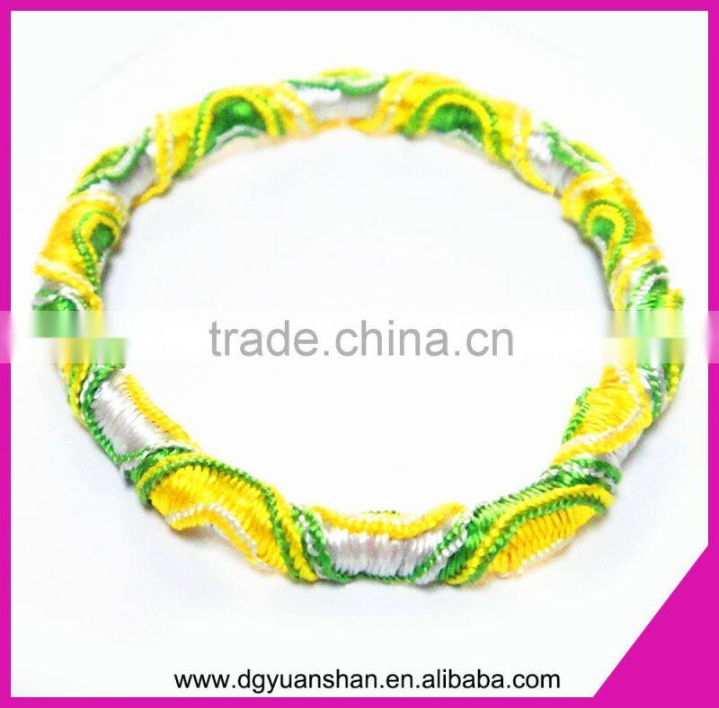 Hot sale twisted elastic hair band spiral hair tie