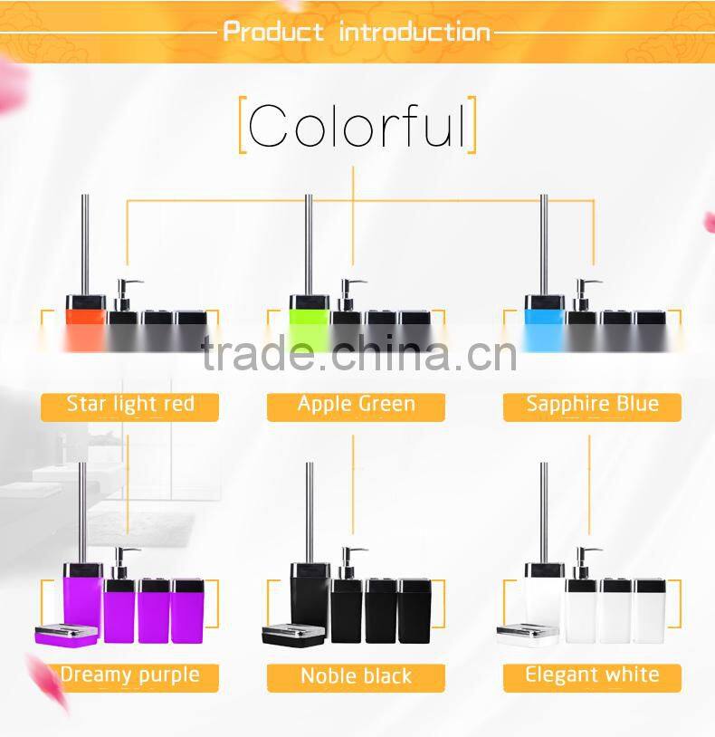 hot selling 5pcs high quality plastic bathroom sets
