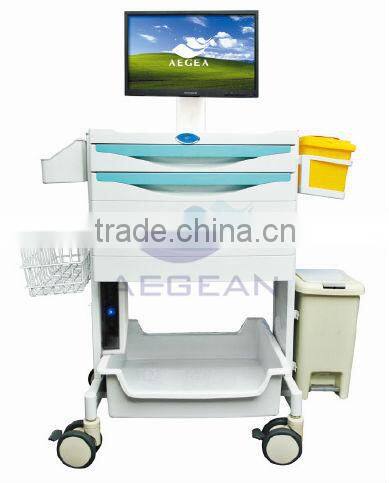 AG-MT014A ABS hospital Workstation medical computer trolley