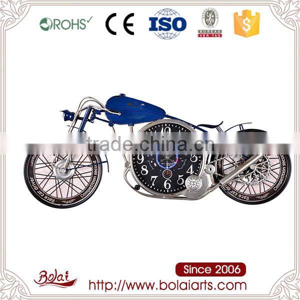 Black round dashboard design dial motorcycle shaped clock stainless steel crafts