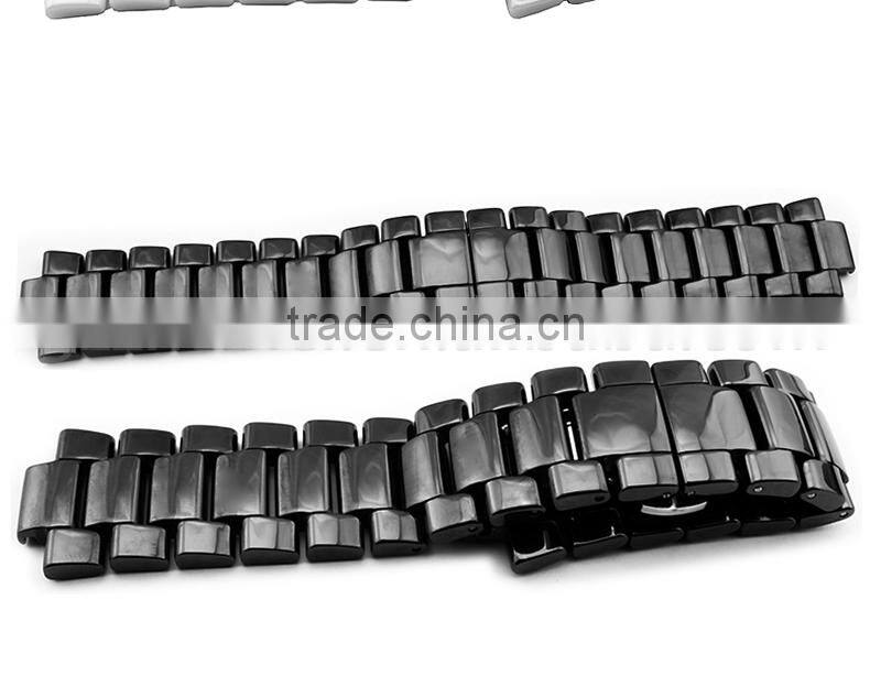 22*11|19*9mm high quality ceramic Watch bracelet for men's and women's with stainless steel buckle Wholesale 3PCS
