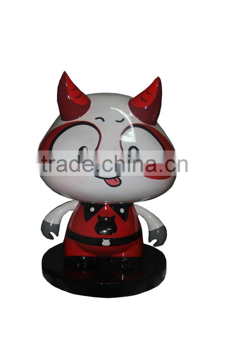 resin cute cartoon little cow statue