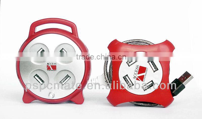 alarm clock USB HUB with 4 port , best gift for promotion! !!!!