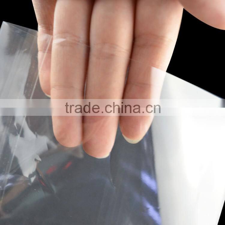 square bottom self adhesive seal opp bags with paper card