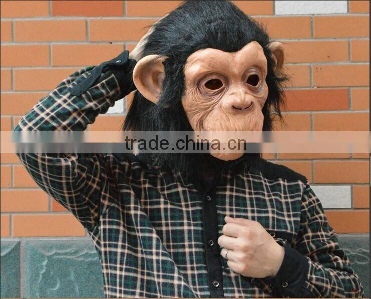 Animal Cosplay Monkey Mask Scary Adult Latex Mask halloween party mask