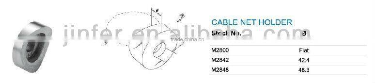 Stainless steel cable net fencing bracket holder