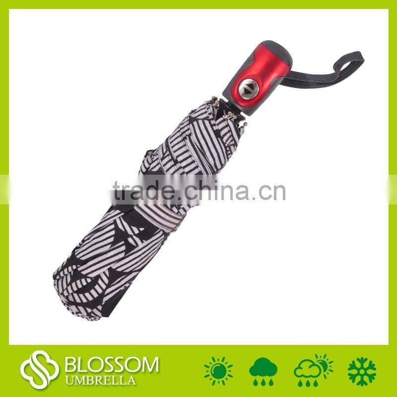 Nice printing folding automatic umbrella from xiamen