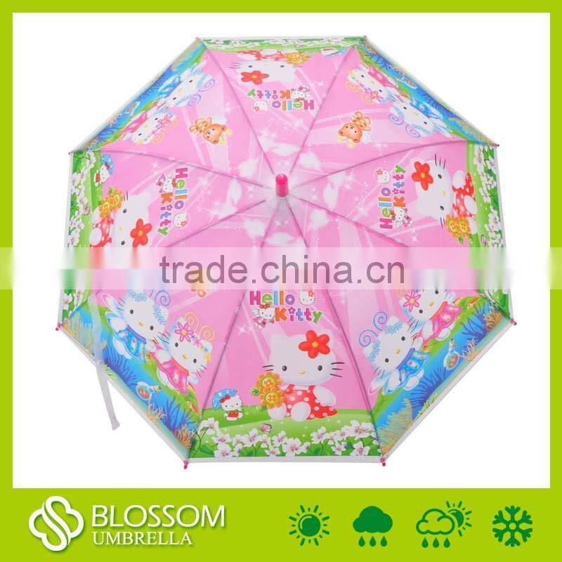 Custom Print Plastic Transparent Outdoor Child Umbrella